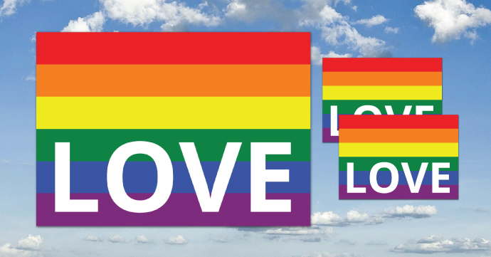Free LGBTQ+ Pride Printable Decorations, Bunting and Posters