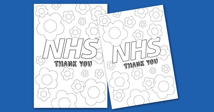 Download NHS Flower Design 1 nhs downloadable flowers colouring in sheet
