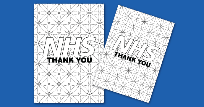 Download NHS Geometric Design nhs geometric colouring in sheet