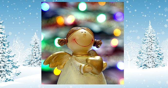 Download Angel Christmas Card Angel Christmas card thumbnail.