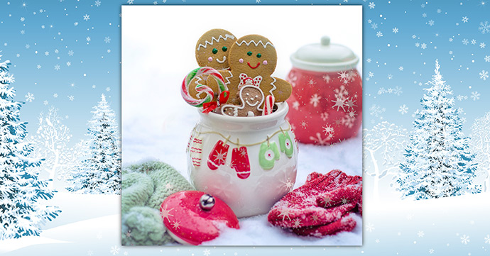 Download Gingerbread Christmas Card Gingerbread Christmas card thumbnail.