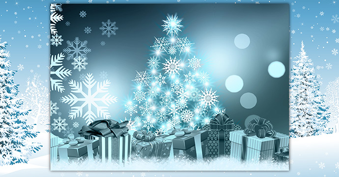 Download Snowflake Tree Christmas Card Snowflake tree Christmas card thumbnail.