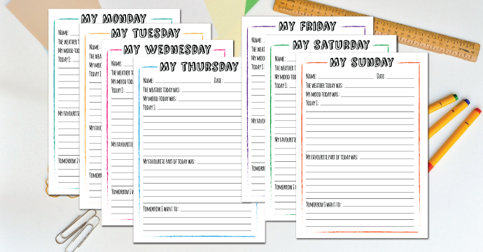 My Day My day daily planner worksheet