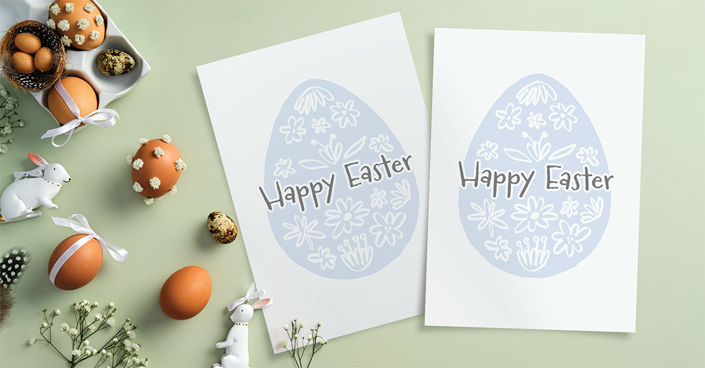 Download Blue Easter Egg Card happy easter blue egg card