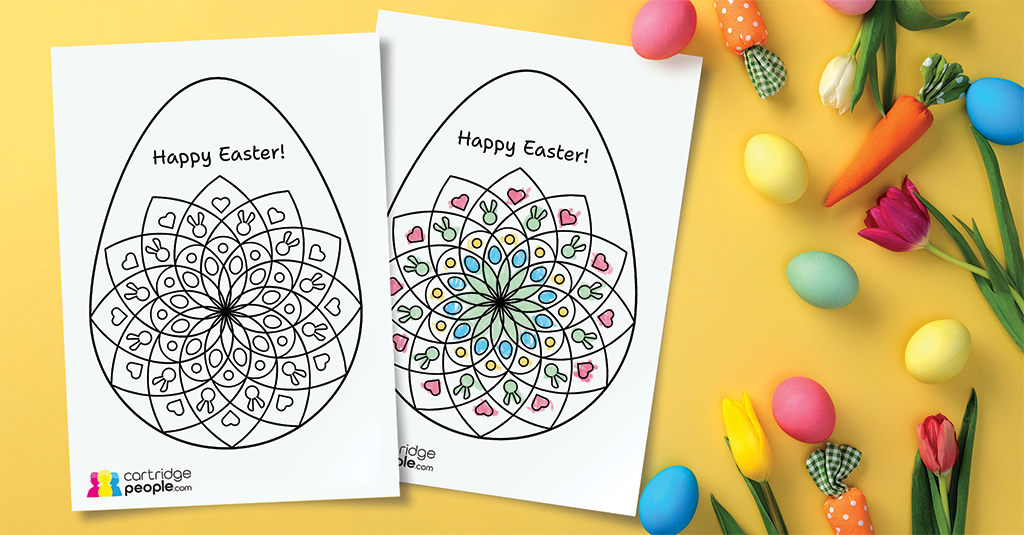 Happy easter colour in thumbnail