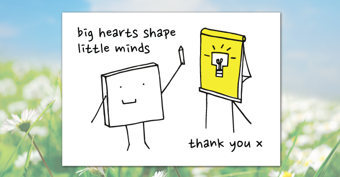 Download Big Hearts Shape Little Minds Card >> big hearts shape little minds card thumbnail