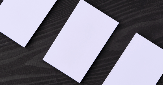 Card Lined Up Card lined up