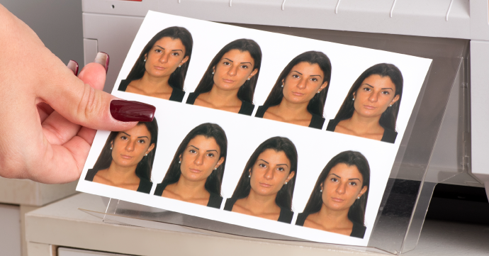 Passport Photos Printed passport photos from a home printer