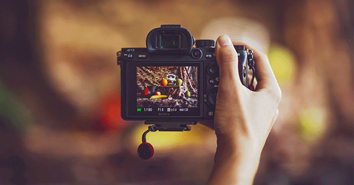 Camera taking a photo.