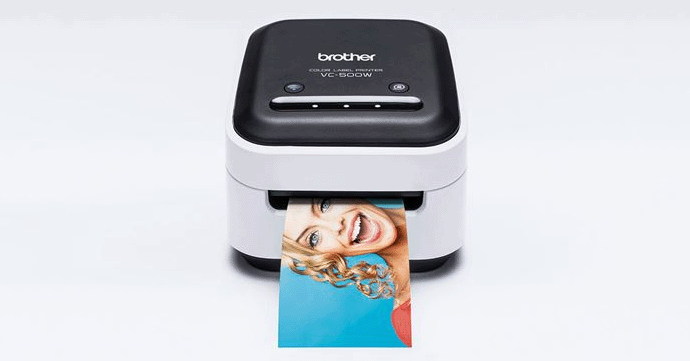 Zink printer with a print.