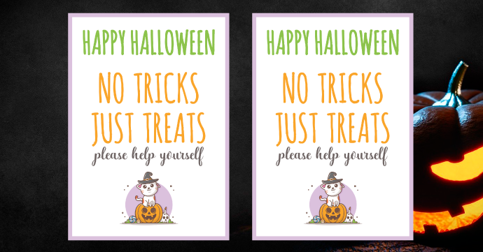 Download No Tricks Just Treats Poster no tricks just treats thumbnail