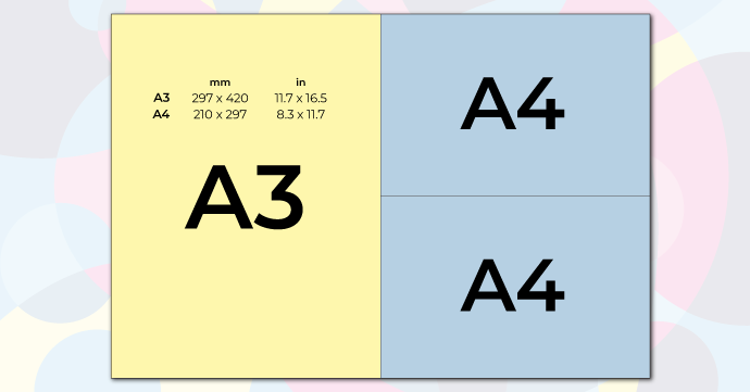 a3 a4 paper sizes