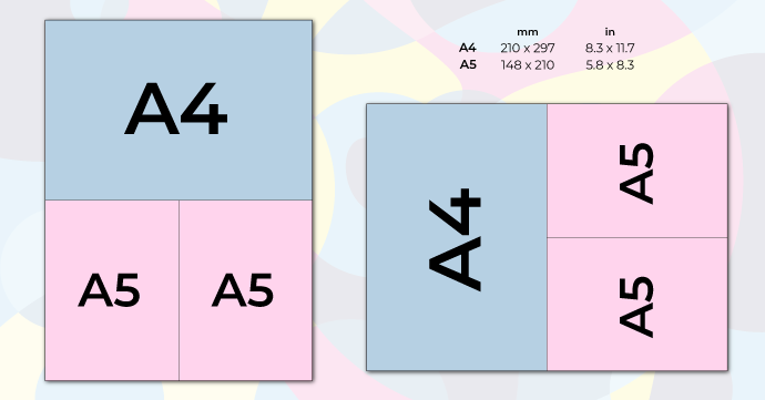 a4 a5 paper sizes
