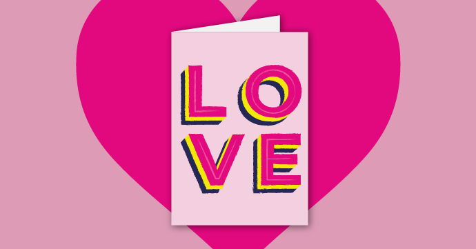 Download LOVE A4 Card love a4 card thumbnail