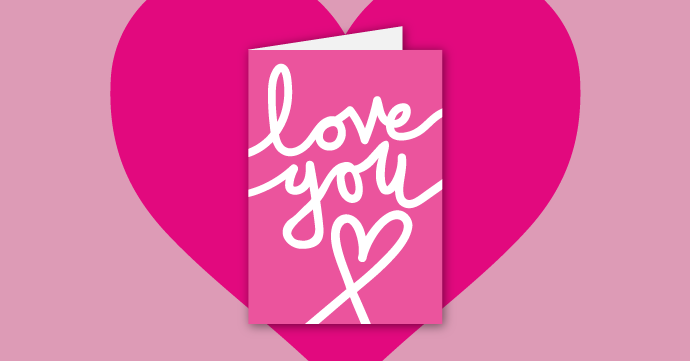 Download Love You Handwriting A4 Card love you handwriting a4 card thumbnail