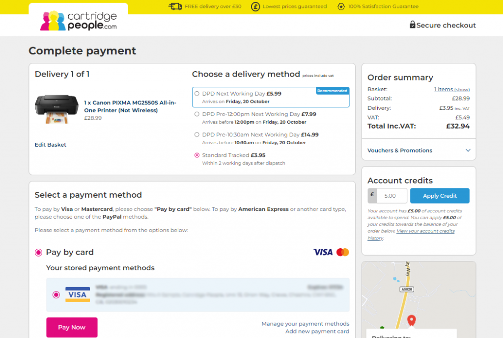Using Account Credit Using account credit.