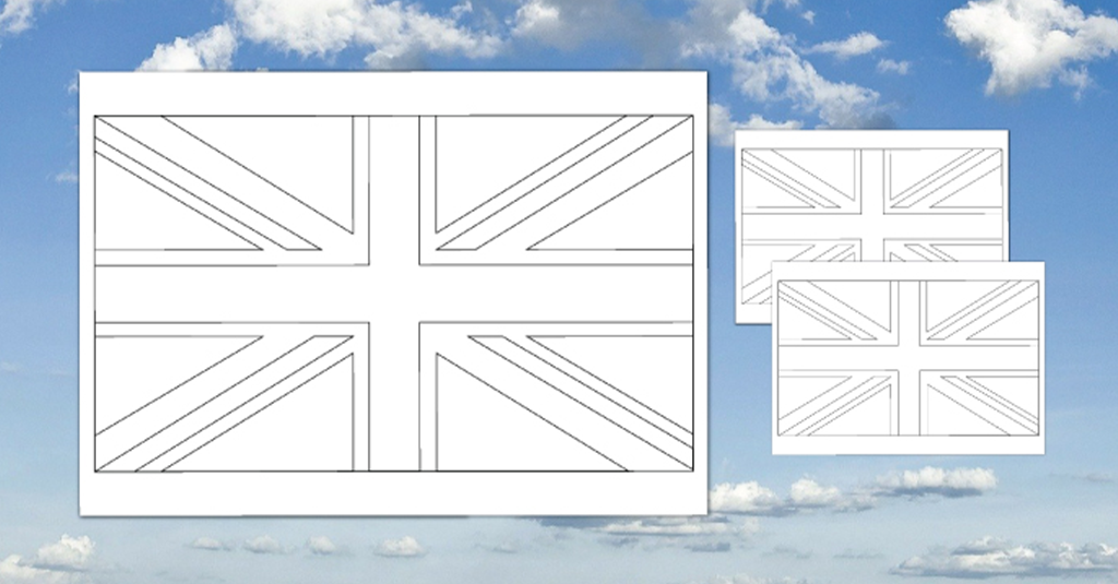 ve day union jack colouring in sheet
