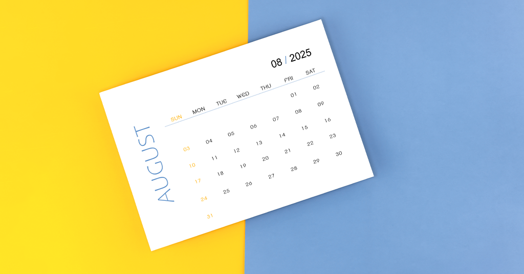 august calendar