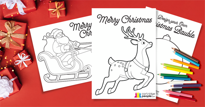 Christmas colouring pages