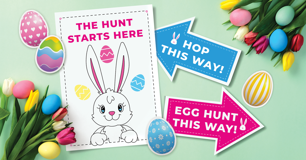 easter egg hunt signs
