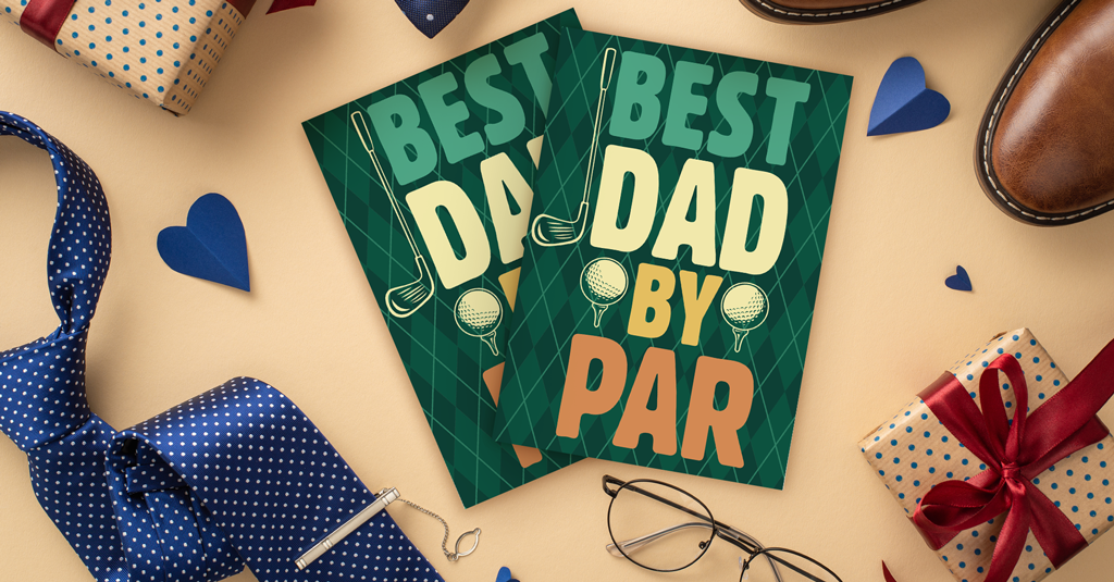 Best Dad by Par Fathers Day Card best dad by par golf fathers day card