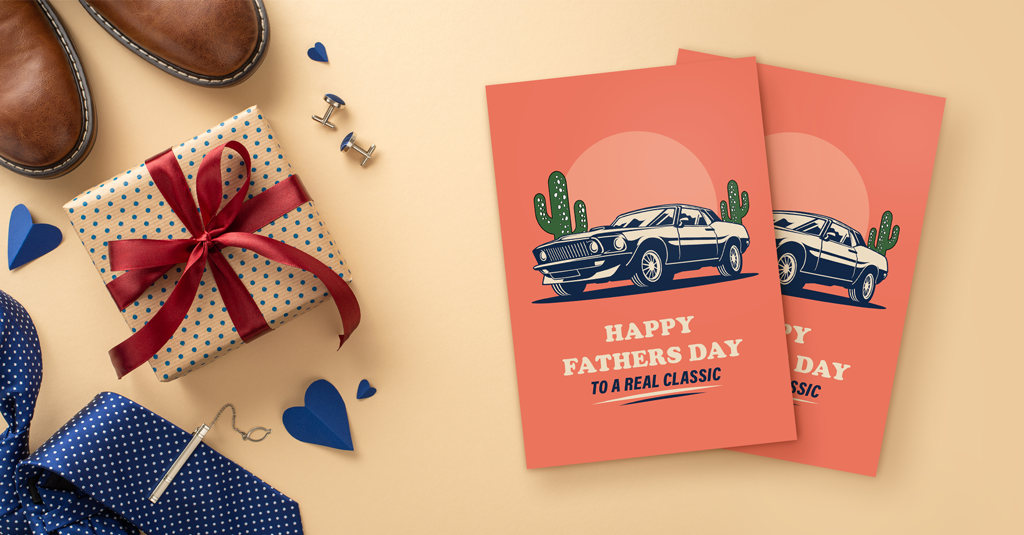 Download Classic Car Fathers Day Card happy fathers day to a real classic car card