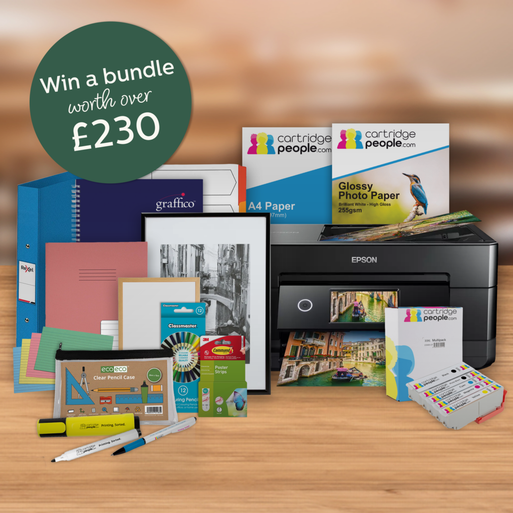 back to school print your school memories prize bundle worth over £230