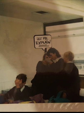 Our Class Nearly 40 Years Ago and Bubble Stickers - Submitted by Vanessa Smith